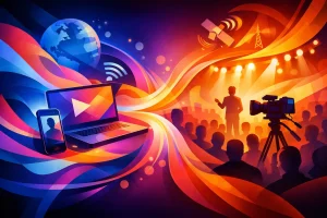 Transmissão de eventos híbridos sem falhas
