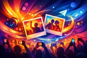 Compartilhamento de fotos em eventos que gera valor