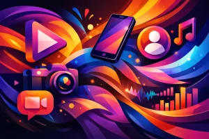 Conteúdo audiovisual para redes sociais com impacto